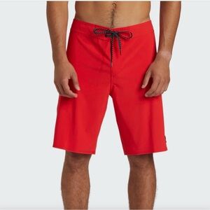 Birdwell Red Men's Back Pocket Swim Beach Britches Shorts